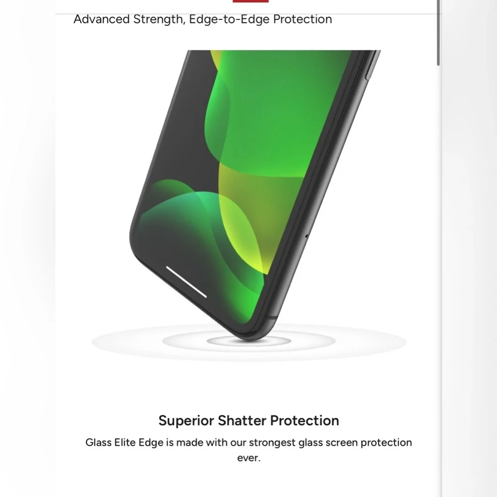 *NWT* - IPHONE XR “GLASS ELITE EDGE” SCREEN PROTECTOR